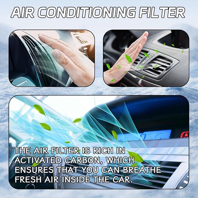 Cabin Air Filter Car Air Conditioner Filter with Activated Carbon Fresh Breeze Air Filter Element for Car Passenger CF10134 for Honda Accord Replacement Accessories