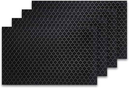 Activated Carbon Filter 4-Pack Compatible with Windmill Air Conditioner, 7.6″ x 4.8″ x 3/16″ (Larger Version) - Odor & Smoke Absorption