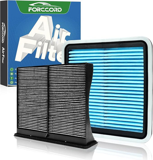 Engine & Cabin Air Filter Combo Fit for Forester (09-18), Impreza (08-16), XV Crosstrek (13-15),Crosstrek Gas (16-17),WRX (15-21),WRX STI (15-18) Replace#CF10930 16546AA090 Car Accessories