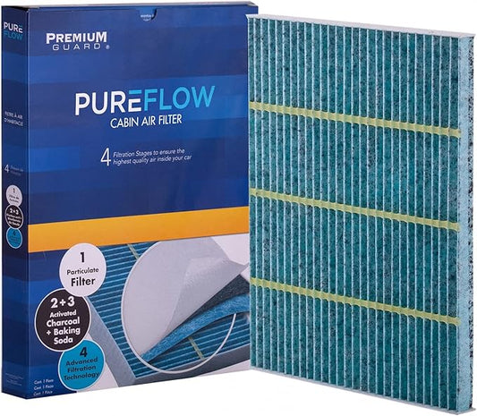 PureFlow Cabin Air Filter PC6286X | Fits 2015-2024 Ford Edge, 2013-2020 Fusion, 2013-2020 Lincoln MKZ, 2019-2023 Nautilus, 2016-2018 MKX, 2017-2020 Continental