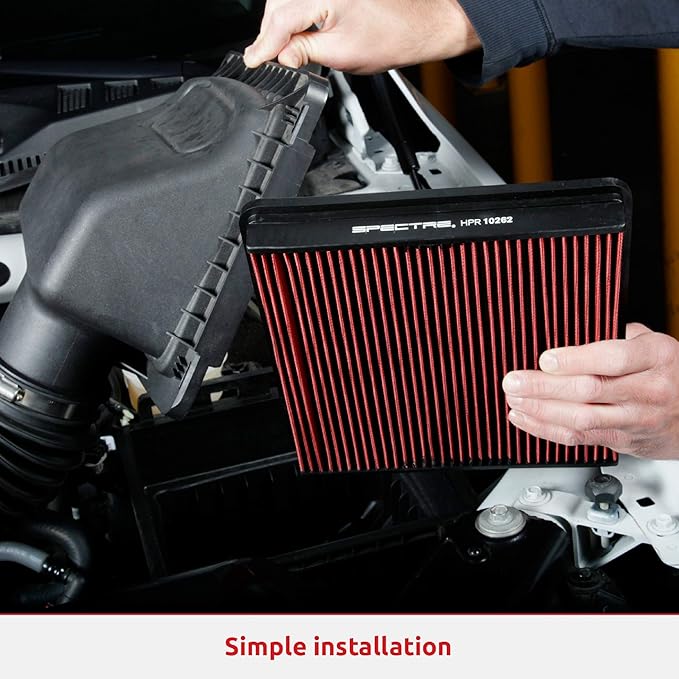Spectre Universal Clamp-On Air Filter: High Performance, Washable Filter: Round Reverse Tapered; 3 in/3.5 in/4 in Flange ID; 2.625 in (67 mm) Height; 6 in (152 mm) Base; 4.75 in Top, SPE-8161, Black