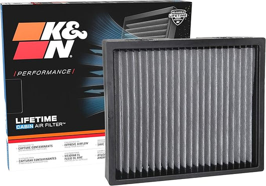K&N LIFETIME Cabin Air Filter: Premium, Washable, Clean Air for your Cabin: Compatible with 2012-2026 Acura/Buick/Chervolet/Cadillac: (See Product Description for Select Models), VF2071