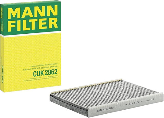 Mann Filter CUK 2862 Automotive Cabin Air Filter with Activated Carbon, Car & Truck Passenger Compartment OEM Filter Replacement for Volkswagen Jetta & Beetle, Audi TT and more