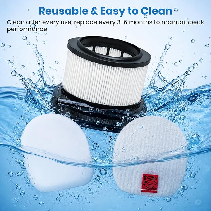 IZ361H Filter Patr,Replacement for Shark Rocket Pet Pro IZ162H, IZ361H, IZ362H, IZ363HT, IZ440H, IZ441H, IZ462H, Cordless Stick Upright Vacuum Cleaner, Compare to Part XHF161H & 617FJ140