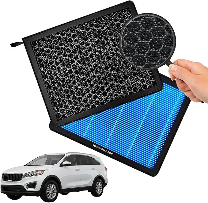 Cabin Air Filter, for Kia Sorento 2016 2017 2018 2019 2020, Honeycomb Structured with Activated Carbon Beads, Durable and sturdy (CF12161)