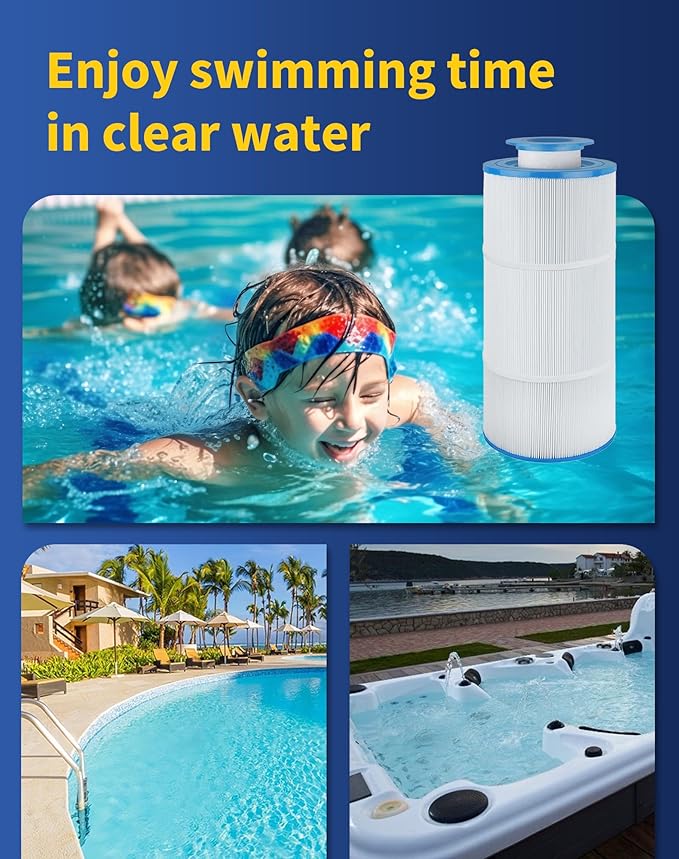 ZOTEE Pool Spa Filter Replaces Sundance Microclean Ultra Set 6541-397 Outer Filter # 6473-165 and Inner Filter 6473-164, Series 880, Hot Springs Spa Filters, 1 Set