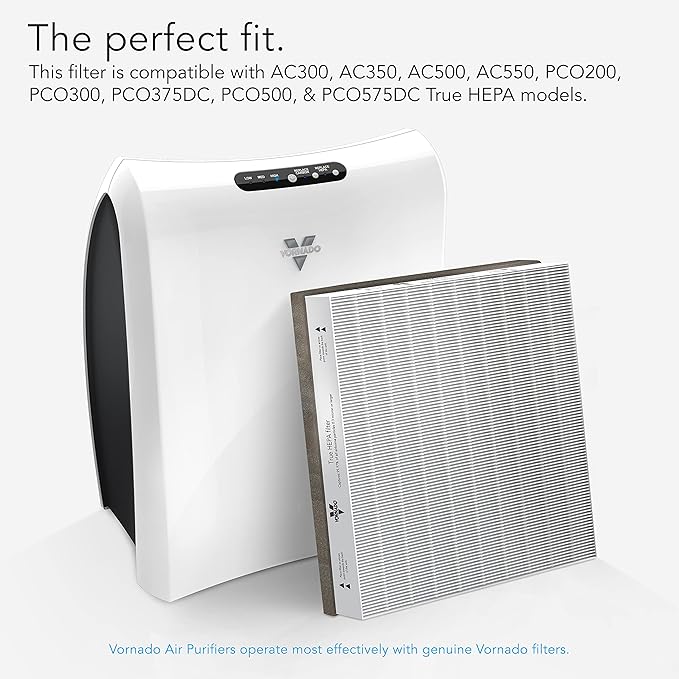 Vornado MD1-0022 Air Purifier Filter, 1 Count, White (Pack of 6)