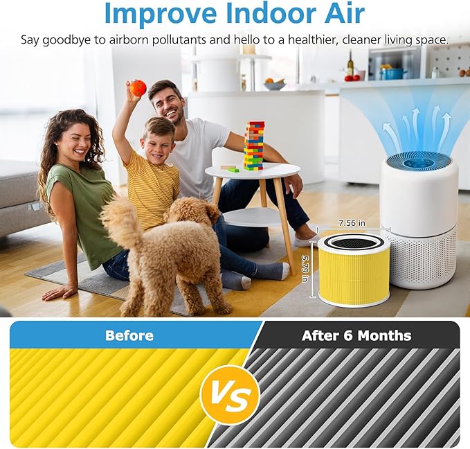 2 Pack Core 300 Pet Care Replacement Filter for LEVOIT Core 300 Core 300-P Core 300S-P Air Purifier, Core 300-RF-PA