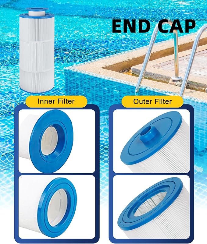 ZOTEE Pool Spa Filter Replaces Sundance Microclean Ultra Set 6541-397 Outer Filter # 6473-165 and Inner Filter 6473-164, Series 880, Hot Springs Spa Filters, 1 Set