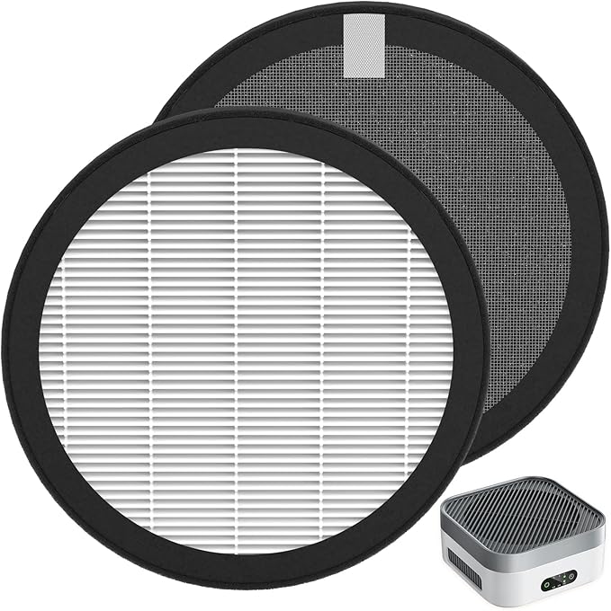 MB-032 Replacement Filter Compatible with TDBYWAE MB-032 Air Purifier, 3-in-1 High-Efficiency Air Filter, 2 Pack