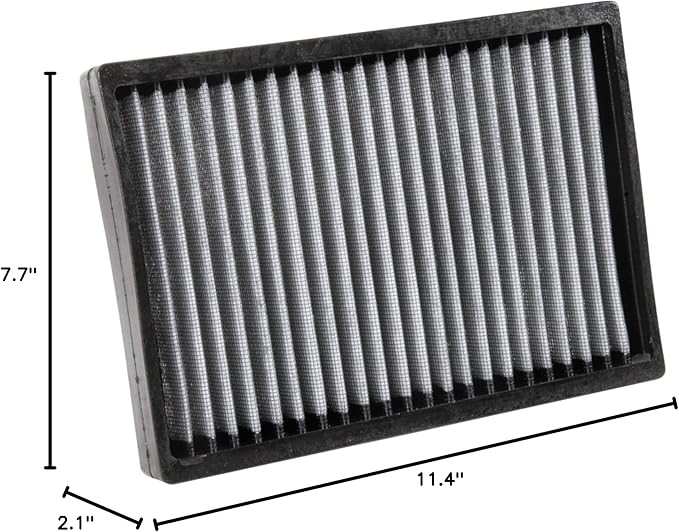 K&N LIFETIME Cabin Air Filter: Premium, Washable, Clean Air for your Cabin: Compatible with 2014-2025 Alfa Romeo/Fiat/Jeep/Ram: Tonale, 500, Compass, Renegade, Rampage, VF1014