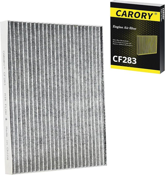 CARORY Cabin Air Filter w/Activated Carbon for Chrysler Pacifica (2017-2025), Grand Caravan (2021-2025), Voyager (2020-2025), OE# 68606186AA, 68597396AA, CF12283, XC10581C, CAF99238C, 68308950 AA