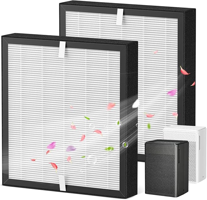 P280 P260 Filter Replacement, for TPLMB/YARIKI P280 Air Purifier, for AIUZLK P260 Air Purifier, 3-Stage Filtration (2 Pack)