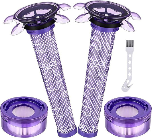 Upgraded V8 Filter for Dyson V8 V7 New Version / SV25 / SV37 / V8 Animal Extra Cordless V8 FOCUS Mattress Vacuum Cleaner Replacement Parts Accessories Filters
