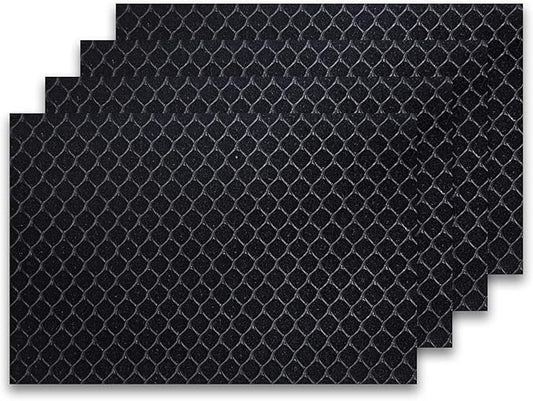 Activated Carbon Filter 4-Pack Compatible with Windmill Air Conditioner, 6.3” x 4.3” x 3/16” (Smaller Version) - Odor & Smoke Absorption