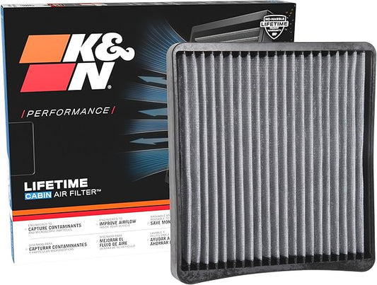 K&N LIFETIME Cabin Air Filter: Premium, Washable, Clean Air for your Cabin: Compatible with 2016-2026 JEEP/RAM: Grand Wagoneer, Wagoneer, 1500, 2500, 3500, 4500, 5500, VF2065
