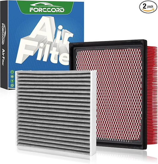 Cabin & Engine Air Filter Fits for Highlander 3.5L/2.7L Gas Only (2014-2019), Sienna 3.5L/2.7L Gas (2011-2020), Camry V6 3.5L Gas Only (2012-2017) Replace#CF10285 CA10755 Car Accessories