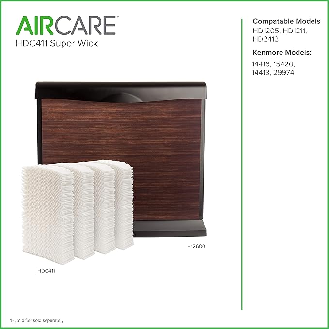AIRCARE HDC411 Replacement Wicking Humidifier Filter, 4-Pack (3)