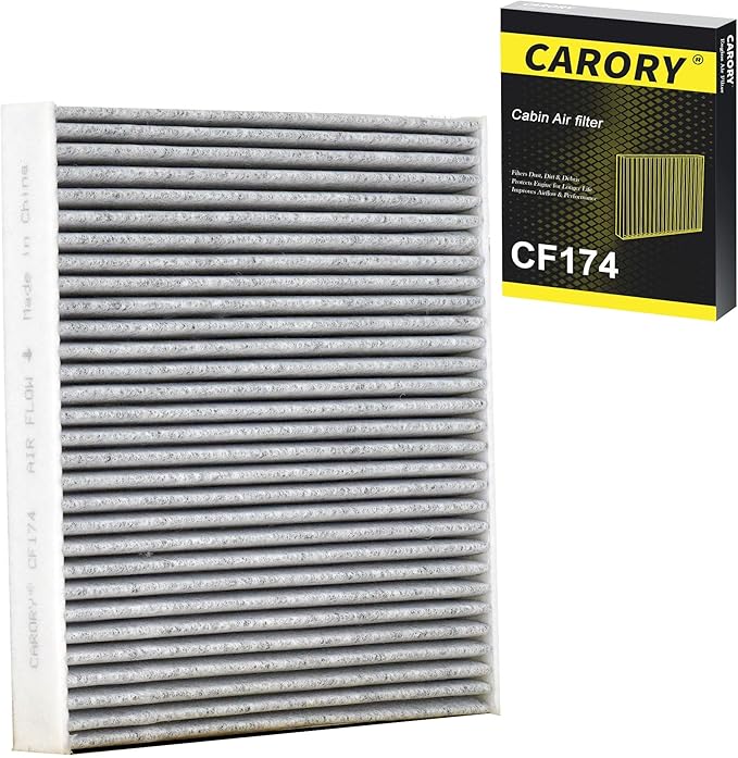 CARORY Cabin Air Filter w/Activated Carbon for Lexus IS300 (2016-2025), IS350 (2014-2025), IS250 (2014-2015), RC350 (2015-2025), GS350 (2013-2020), OE# 87139-30100, 87139-YZZ99, CF10074, XC10218C