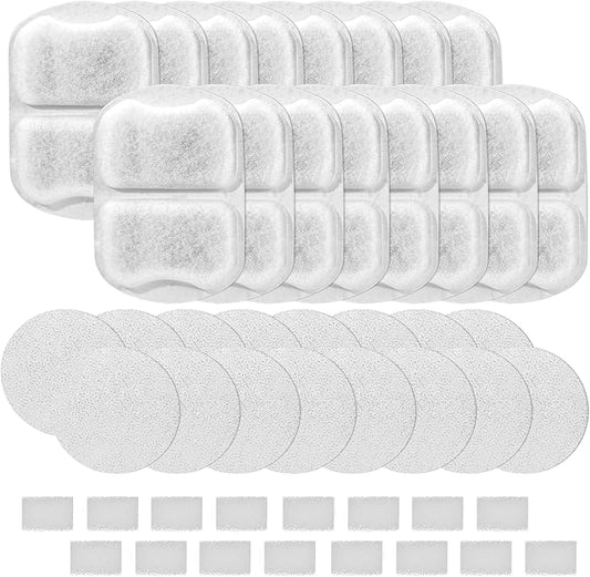 32 Sets Replacement Filters-Dog Water Fountain Filters for Large Dogs, Pet Water Filters Compatible with oneisall 7L/230oz/1.8G Stainless Steel Dog Fountain