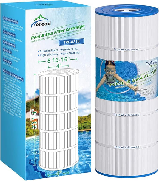 TOREAD PXST150 Pool Filter Replaces Hayward X-Stream CC1500, CCX1500-RE, Pleatco PXST150, Ultral-B3, Unicel C-8316, Filbur FC-1286, Waterway Pro Clean 150,150 Sq.Ft Filter Cartridge, 1 Pack