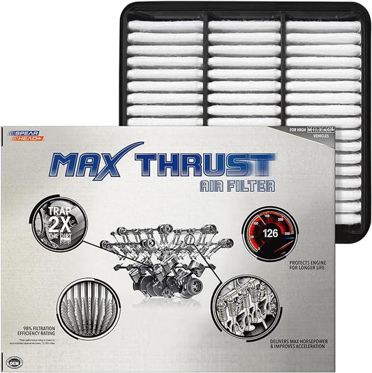 Spearhead Max Thrust Engine Air Filter Replacement | Fits 2007-2010 Elantra, 2010-2013 Forte & Forte Koup | OEM Fit & High Dust Holding Capacity (MT-470)