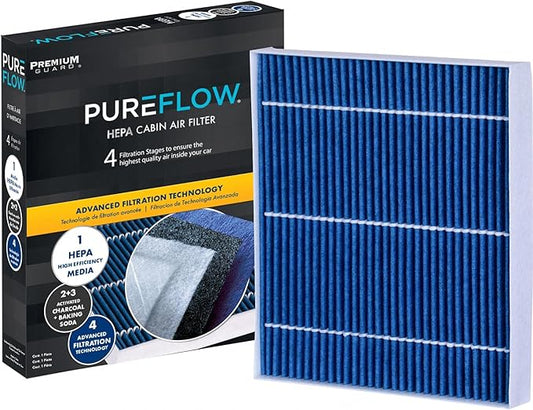 PureFlow HEPA Cabin Air Filter PC99155HX | Fits 2023-20 Kia Soul, 2023-20 Seltos, 2022-17 Sportage