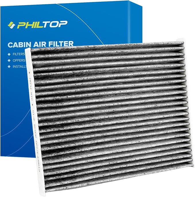 PHILTOP HEPA Cabin Air Filter w/Activated Carbon, Compatible with CF12508 Kia Niro 2017-2022, Niro EV 2019-2022, Hyundai Ioniq 2017-2019