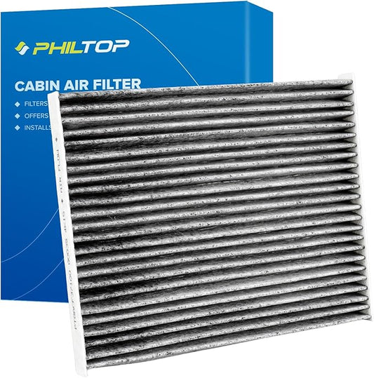 PHILTOP HEPA Cabin Air Filter w/Activated Carbon, Compatible with CF12508 Kia Niro 2017-2022, Niro EV 2019-2022, Hyundai Ioniq 2017-2019