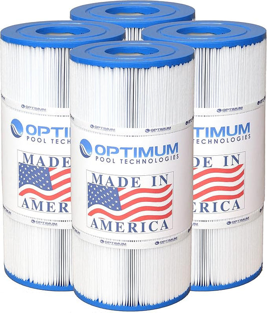 Optimum Pool Technologies® Pool Filter 4-Pack, Compatible Replacement for Pentair® Clean & Clear Plus 240 178569, R173572, Unicel C-7469, Pleatco PCC60, & Filbur FC-6460, FC-1975 Filter Cartridges