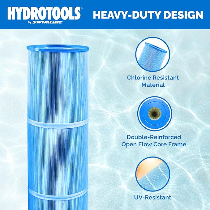 SWIMLINE HYDROTOOLS Above-Ground Pool Cartridge Filter Replacement, 120 Sq Ft Element