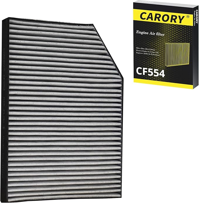 CARORY Cabin Air Filter w/Activated Carbon for BMW 230i (2022-2024), 330e (2021-2024), 430i (2021-2024), M2 (2023-2024), M340i (2020-2024), X3 (2018-2024), OE# 64119382886, CF12553