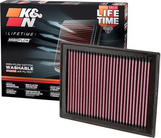 K&N Engine Air Filter: Long Life 18,000 Mile Replacement Air Filter: Compatible With Select 1997-2024 Infiniti/Nissan/Chevrolet (See Product Description for Select Models), KNA-2409