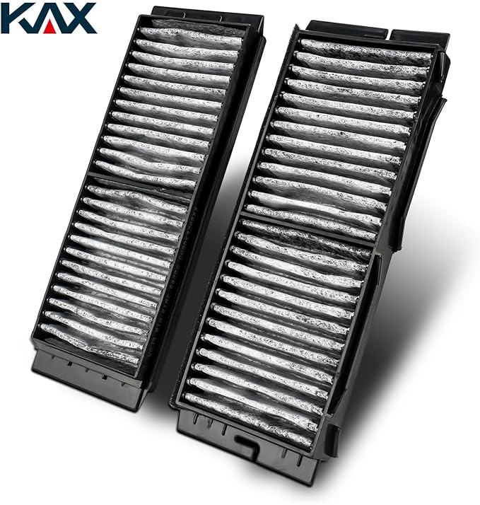 KAX HEPA Cabin Air Filter with Activated Carbon, CF11672 Replacement for Mazda 3 2010 2011 2012 2013, Passenger Compartment Air Filter, Filter Up Dust Pollen, 1Set