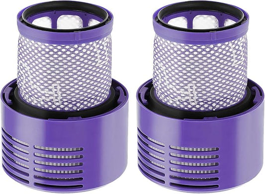 2 Pack V10 Filters Replacement for Dyson Cyclone Series, Cyclone V10 Absolute, Cyclone V10 Animal, Cyclone V10 Motorhead, Cyclone V10 Total Clean, SV12, Replaces Part # 969082-01