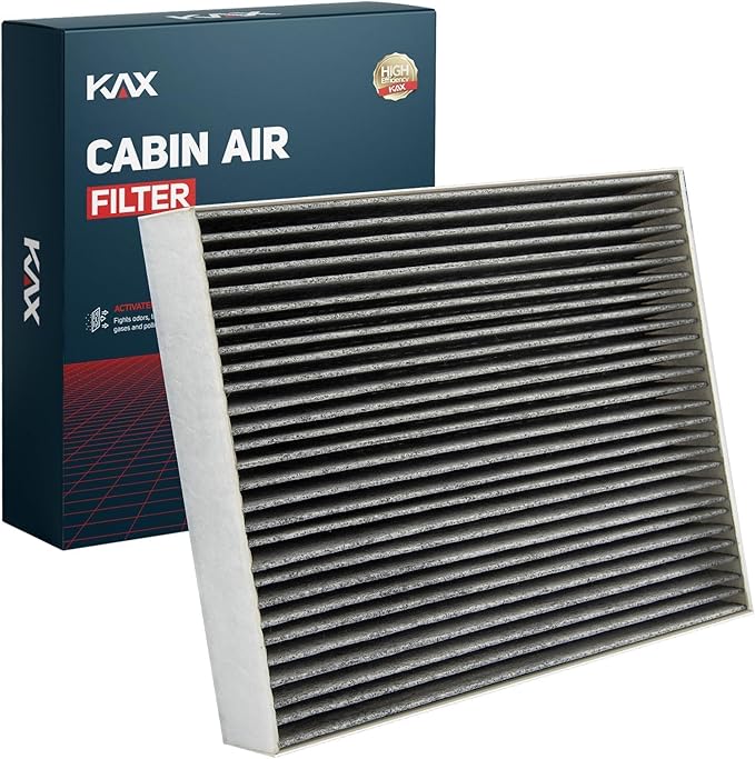 KAX HEPA Cabin Air Filter with Activated Carbon, CF11775 Replacement for Fusion 2013-2020, Edge 2015-2023, MKZ 2013-2020, Nautilus 2019-2023, Continental 2017-2020