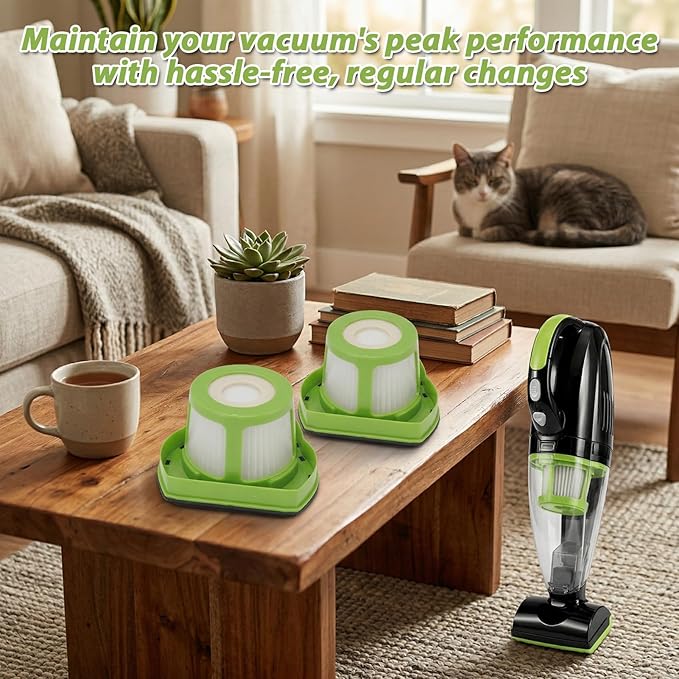 Milltrip 2Pcs Handheld Vacuum Filter Replacement, Vacuum Filter Replacement for Bissell 1782 Pet Hair Eraser Hand Vacuum Cleaner Part