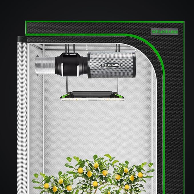 4 Inch Air Carbon Filter Smelliness Control with Australia Virgin Charcoal, Odor Removal Carbon Filter for Grow Tent, Inline Fan, Hydroponics, Pre-Filter Included, Insulated Flange 4" x 11"