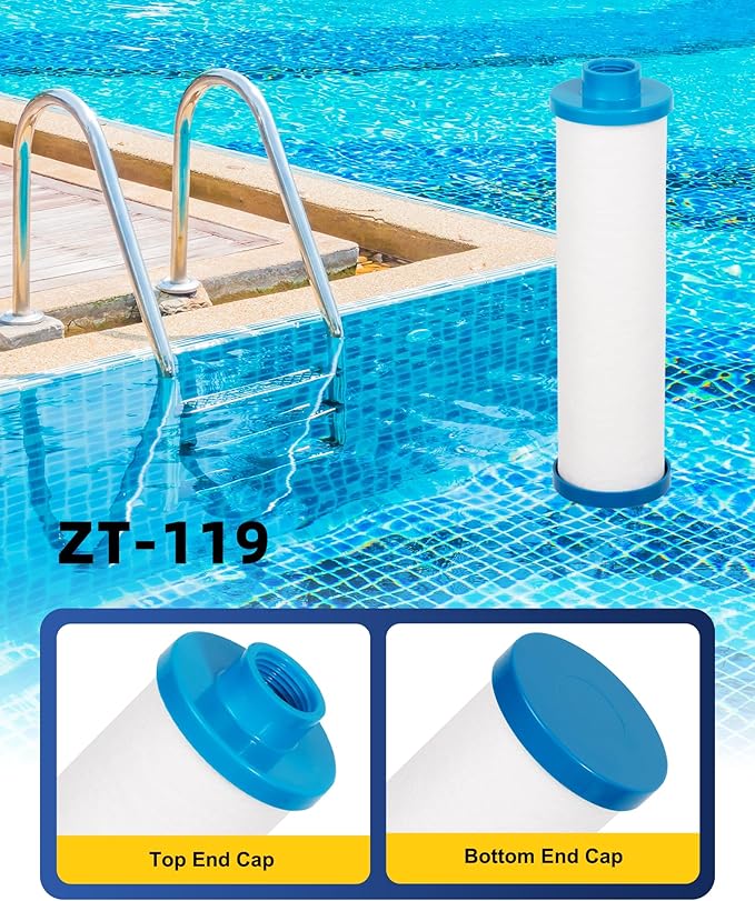 ZOTEE Filbur FC-3128 Spa Filter Disposable Hot Tub Filter with Garden Hose Adapter, Replacement for PPS2100, Darlly PP6903,1 Pack