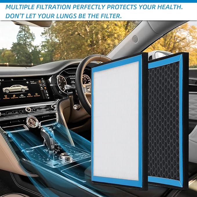 HEPA Cabin Air Filter replacement CF11182 Compatible with Honda Civic 2016-2022,CR-V 2017-2022,CR-Z 2011-2016,FIT 2009-2020,HR-V 2016-2022,Insight 2010-2022,Odyssey2018-2022,Clarity;Acura MDX,RDX,TLX