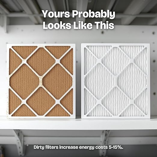 Aerostar 16x25x3 Air Filter MERV 11-1 Count - Removes Dust, Cold, Lint, Mold, Pet Dander, Allergy-Causing Pollen, Smog & Smoke - Pleated Electrostatic MPR 1000-1200 & FPR 7 Furnace Air Filters