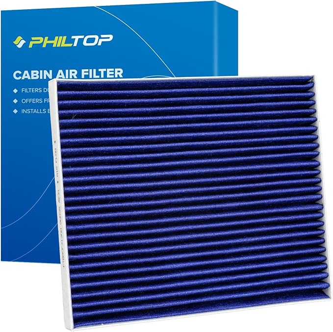 PHILTOP Premium HEPA Cabin Air Filter w/Dual Activated Carbon, Compatible with CF12283 Chrysler Pacifica 2017-2026, Voyager 2020-2026, Multi-layer Filtration