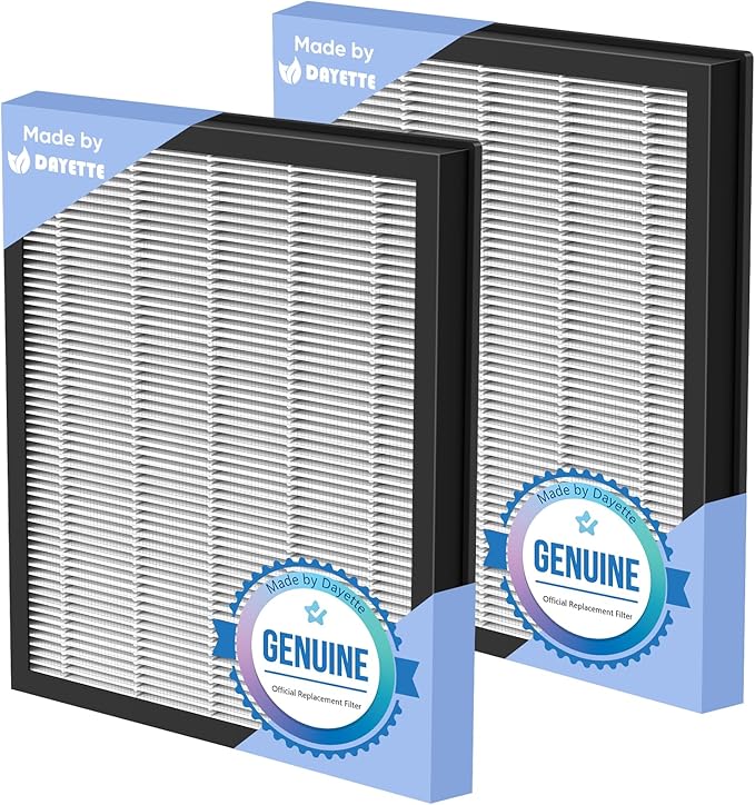 DAYETTE H14 Replacement Filter Compatible AP309/409 Air Purifiers, 4-in-1 H14 Grade True HEPA High-Efficiency Activated Carbon, Original Filter, 2 Pack