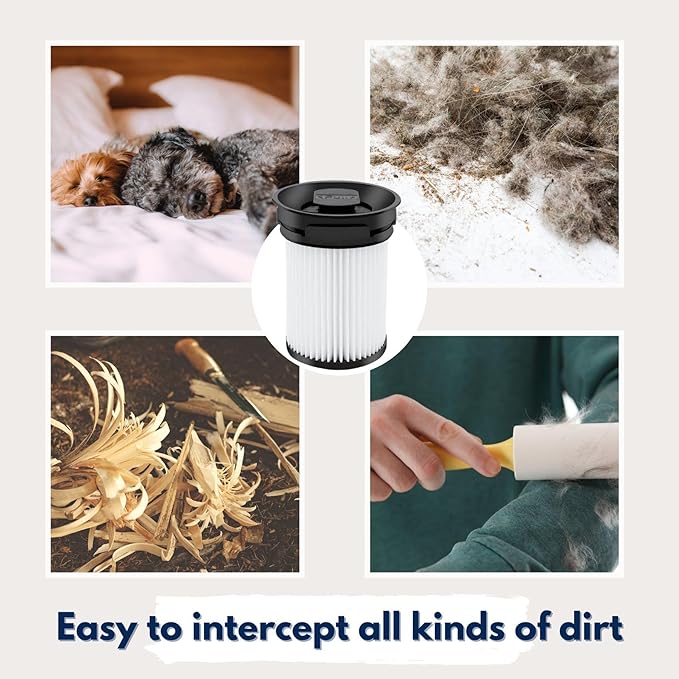 Nispira Fine Dust Vacuum Filter Compatible with Miele Triflex HX1 Cordless Stick Vacuum Cleaners, Part#11289902. 2 Packs