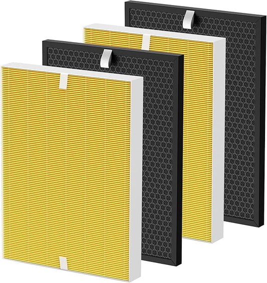 116130 Pet Care Replacement Filter for Winix 5500-2 and AM80 Plasmawave Air Purifiers, Powerful Filter Set with Activated Carbon for Pet Hair, Dander & Odor, 2 Sets