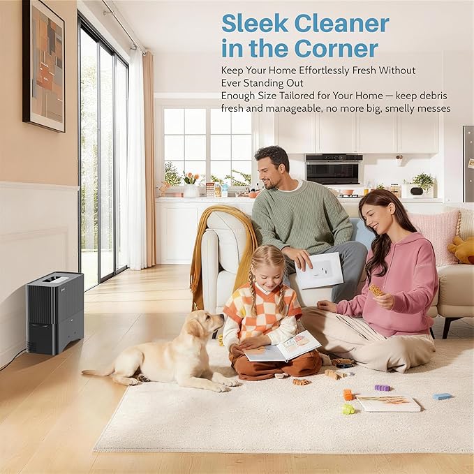 Keenhot Touchless Vacuum Automatic Dustpan, Hair Vacuum for Salons Pet Hair Food Dirt Home Kitchen, Compact and Space-Saving, Electric Dustpan Vacuum Cleaner,20000Pa Strong Suction