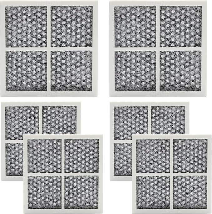 6 PACK LT120F Refrigerator Air Filter Replacement, Compatible models LG LT120F Kenmore Elite 469918, 9918, 795, for LG ADA73214402, ADQ73214403, ADQ73214404, ADQ73334008, LMXS30776S