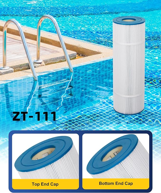 ZOTEE PCC80-PAK4 Replacement Pool Filter Cartridge for PCC80, C-7470,PLFPCC80, Darlly 70804,Clean and Clear Plus 320, Filbur FC-1976, 20"x7" Pool Filter, 4 Pack
