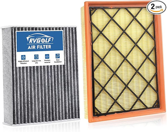 Engine+Cabin Air Filters Kit Fit for 2019 2020 2021 2022 2023 Ford Ranger 2.3L Engine Air Filter Set for My Car Automotive Accessories Replacement CF12776 EB3G-9601AA