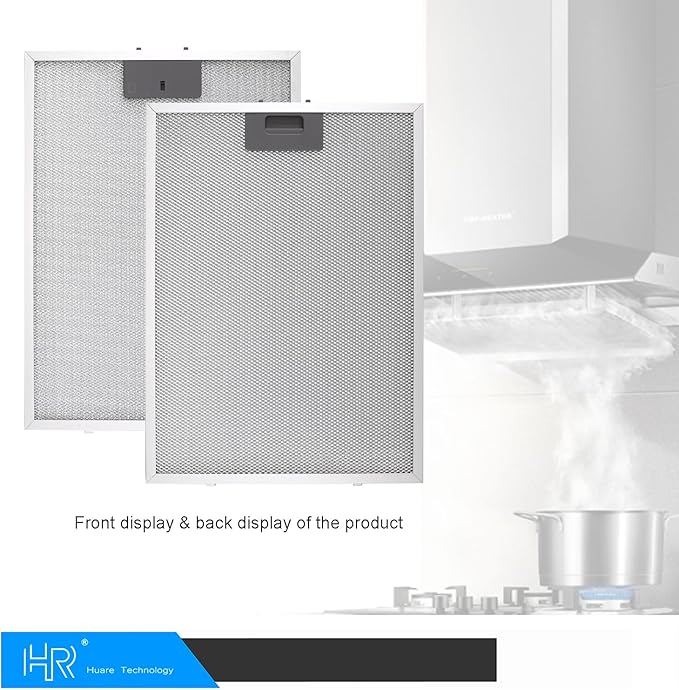 BPPFA30 Range Hood Filter Replacement 11-6/7" x 16-1/4" Stove Hood Vent Filter Broan Filters Aluminum Mesh Kitchen Exhaust Fan For Broan Range Hood Filters 2Pack